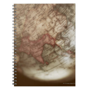 Cuaderno Ciérrese para arriba del globo antiguo 2