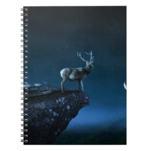 Cuaderno ciervo a la luz de la luna