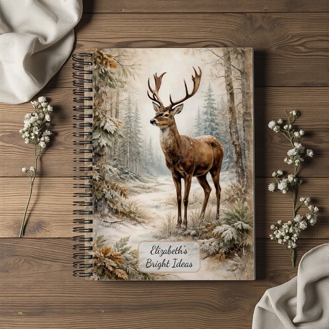 Cuaderno Ciervo del Bosque Invernal (Subido por el creador)