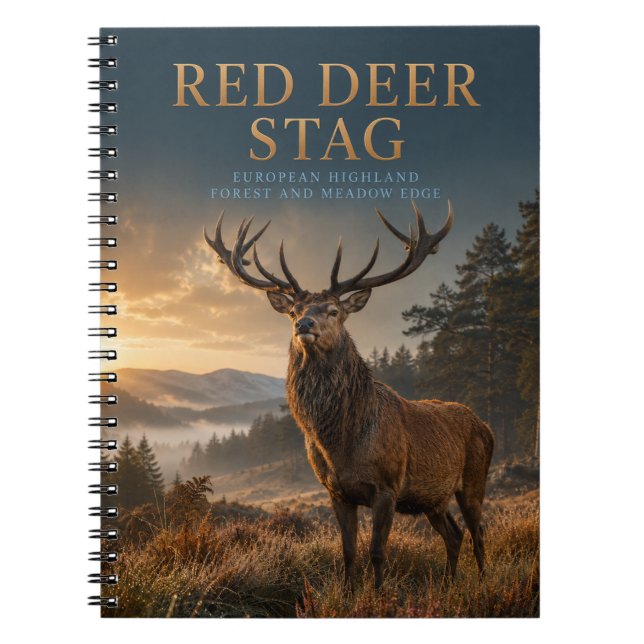 Cuaderno Ciervo rojo Highland Meadow ANIMALES (Frente)