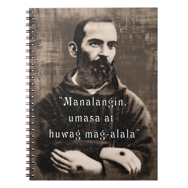 Cuaderno Cifras católicas de San Padre Pío de Filipinas (Frente)