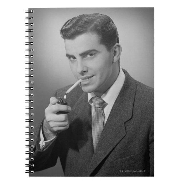 Cuaderno Cigarrillo de la iluminación del hombre (Frente)