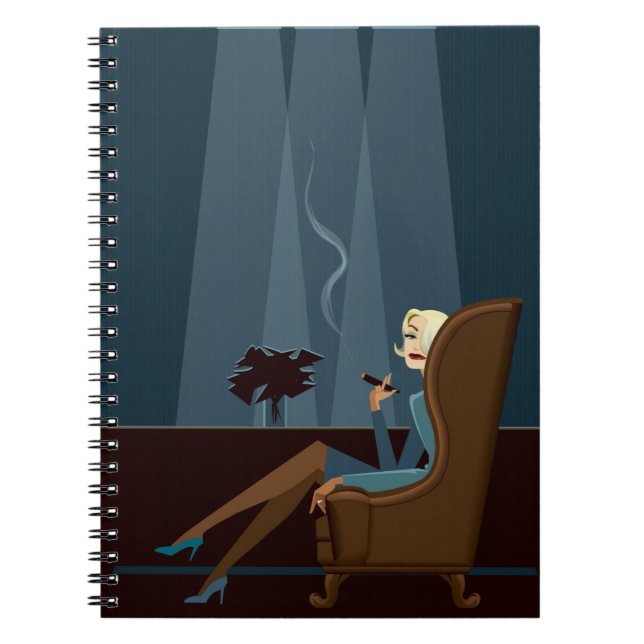Cuaderno Cigarro que fuma de la empresaria (Frente)