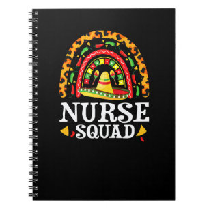 Cuaderno Cinco De Mayo Arcoíris Leopardo Enfermera Squad Me