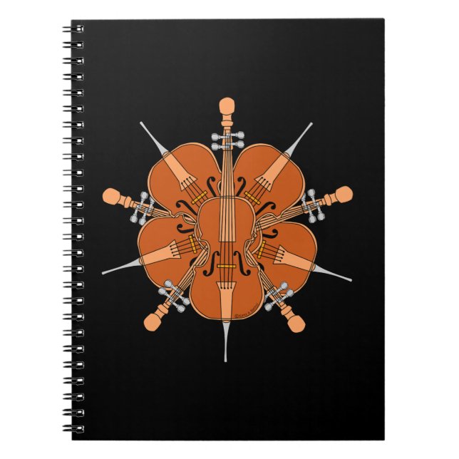 Cuaderno Cinco violonchelos (Frente)