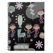 Cincuenta Recuerdos graciosos diseño de arte retro