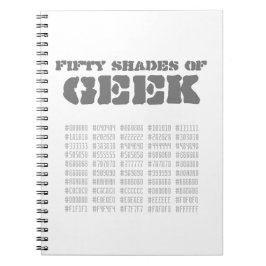 Cuaderno Cincuenta sombras de Geek