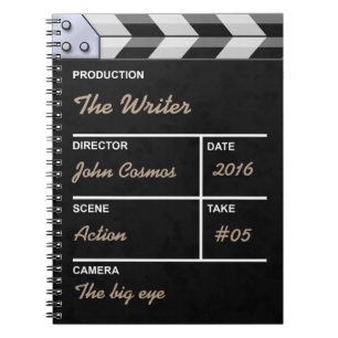 Cuaderno cine del clapperboard