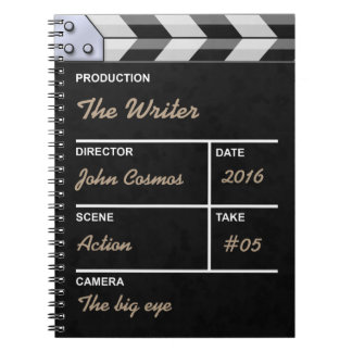Cuaderno cine del clapperboard