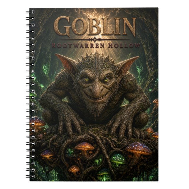 Cuaderno Cine oscuro de Hollow Rootwarren duende (Frente)