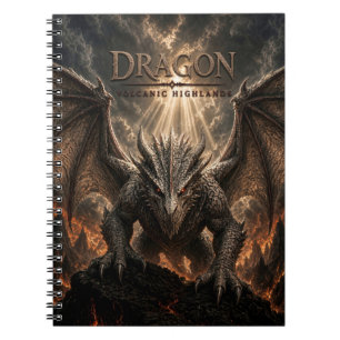Cuaderno Cine oscuro tierras altas volcánicas Dragón
