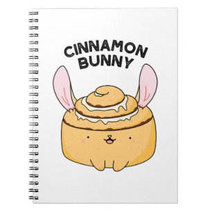 Cuaderno Cinnamon Bunny Funny Cinnamon Bun Pun