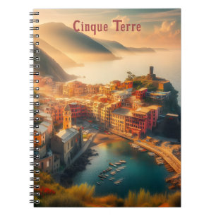 Cuaderno Cinque Terre Beach Italia Viaje a Europa Vieja