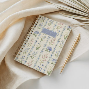 Cuaderno Cinta azul grandmillennialFloral Chinoiserie