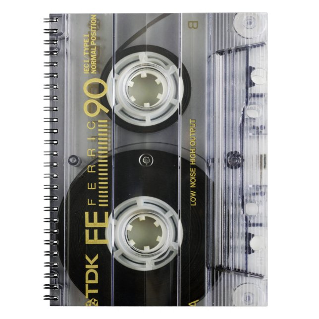 Cuaderno Cinta cassette vintage (Frente)