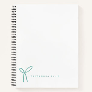Cuaderno Cinta de Arcoíris Acuático Femenino Personalizado
