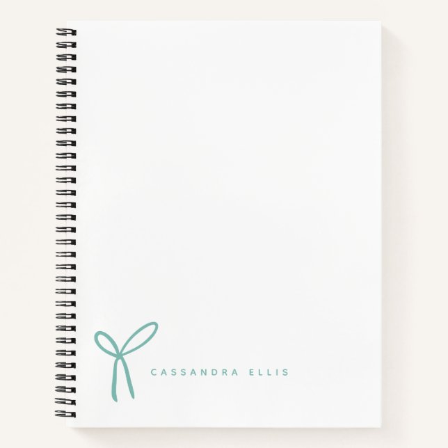 Cuaderno Cinta de Arcoíris Acuático Femenino Personalizado  (Anverso)