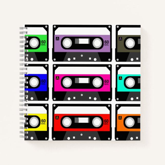 Cuaderno Cinta de casete retro (Anverso)