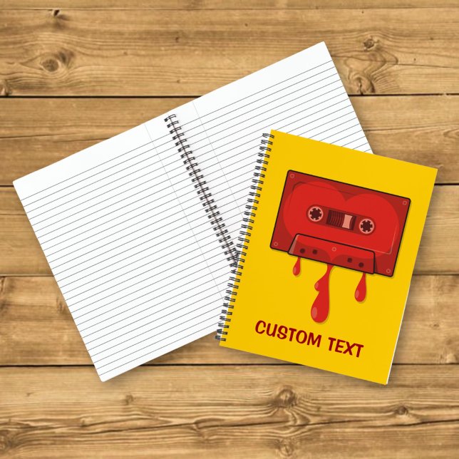 Cuaderno Cinta de Corazón Rojo (Subido por el creador)