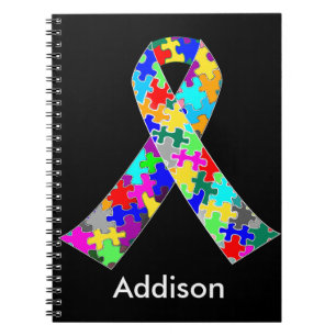Cuaderno Cinta de encargo de la conciencia del autismo