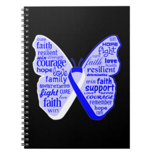 Cuaderno Cinta de la mariposa de la conciencia de la