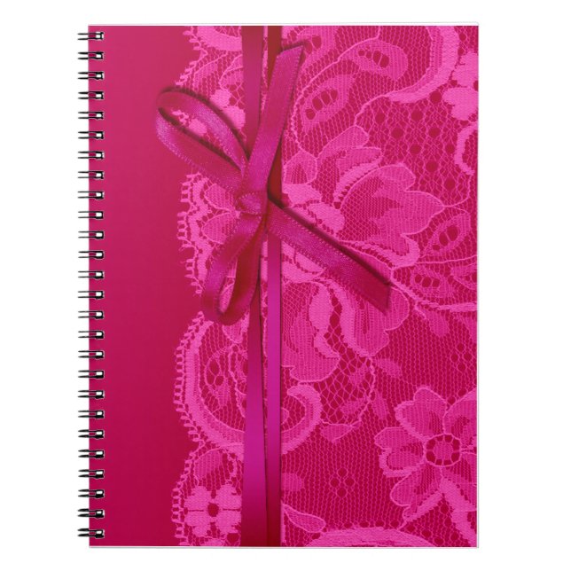 Cuaderno Cinta de los arcos y fuschia del planificador del (Frente)