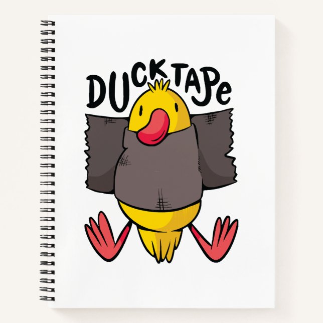 Cuaderno Cinta de Pato Divertida (Anverso)