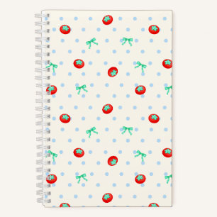 Cuaderno Cinta de Tomate en Puntos Marfil