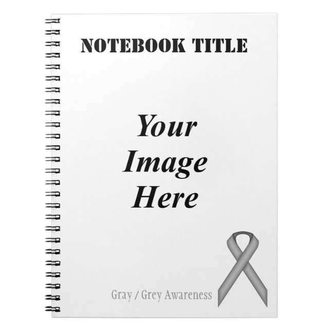 Cuaderno Cinta gris / gris estándar de Kenneth Yoncich (Frente)