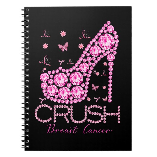 Cuaderno Cinta rosa para la toma de conciencia del cáncer d (Frente)