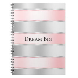 Cuaderno Cinta rosa Rubor Glam Silver