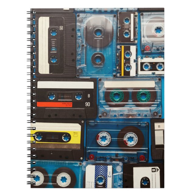 Cuaderno Cintas de audio retro (Frente)