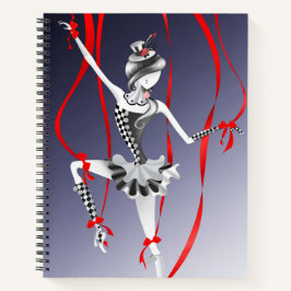 Cuaderno Cintas de Marioneta Bailarina Quirky Rojas