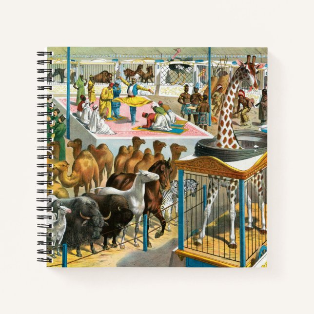 Cuaderno Circo Poster De Personas De Diferentes Nacionalida (Anverso)