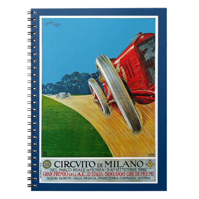 Cuaderno Circuito de Milano (Frente)