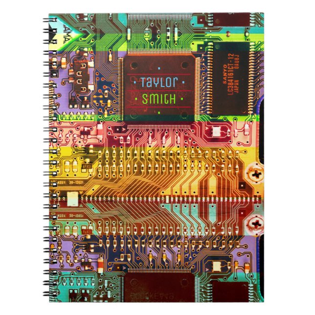 Cuaderno Circuito impreso de tecnología para PC electrónico (Frente)