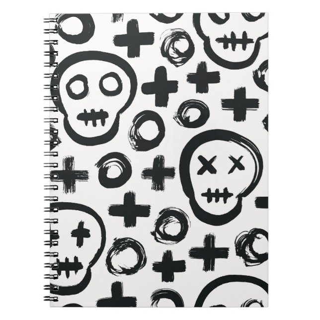 Cuaderno Círculo De Cráneo: Decoración sin Maravillas. (Frente)