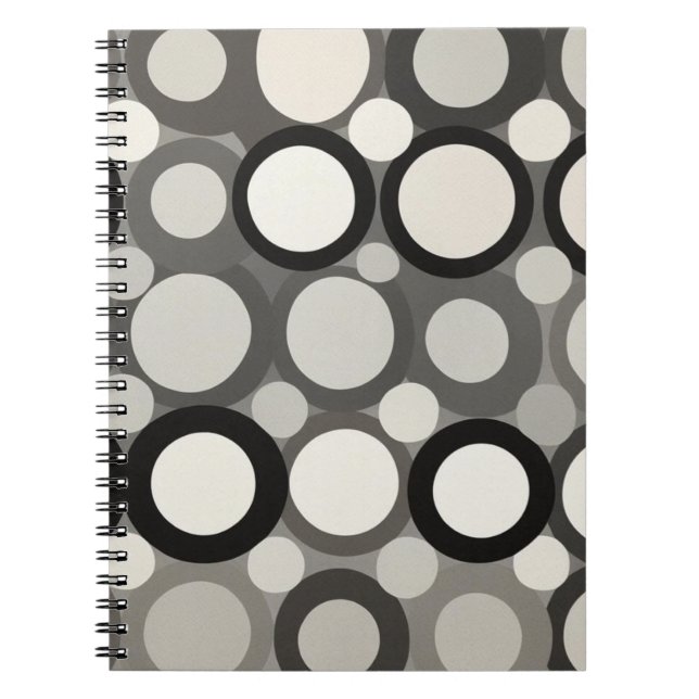 Cuaderno Círculo moderno retro (Frente)