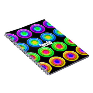 Cuaderno Círculos 3D divertidos y coloridos