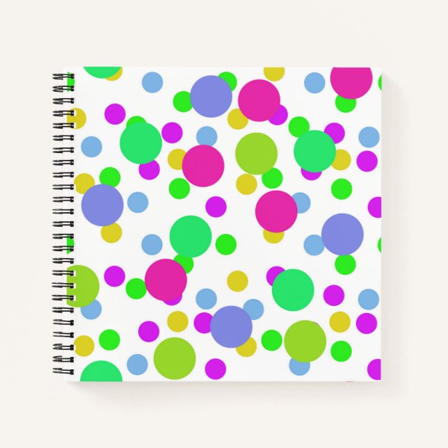 Cuaderno Círculos abstractos sin inconvenientes alrededor d (Anverso)