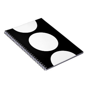 Cuaderno Círculos blancos en negro