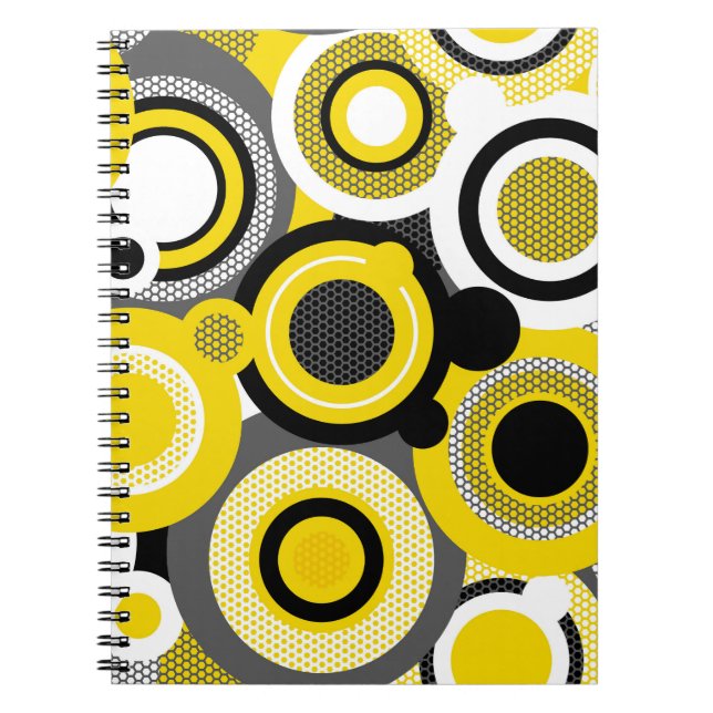 Cuaderno Círculos de color, textura abstracta geométrica si (Frente)