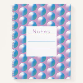 Cuaderno Círculos de gradiente vibrante Geométrico Moderno 