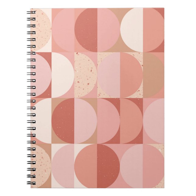 Cuaderno Círculos de Mediano Siglo: Patrón Geométrico Moder (Frente)