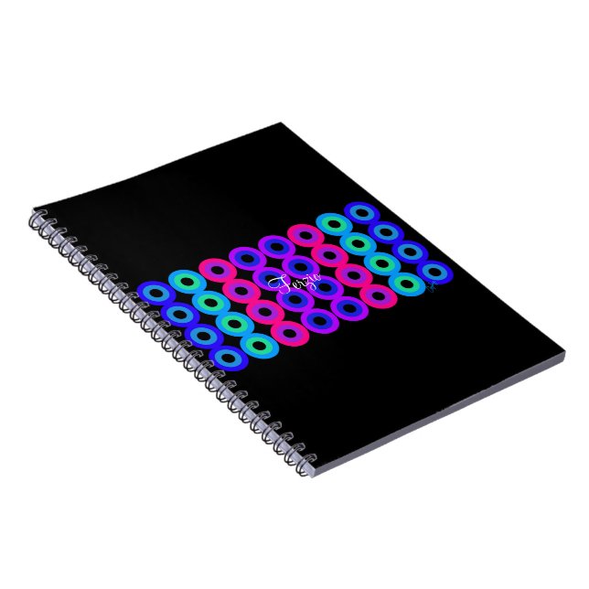 Cuaderno Círculos de neón (Lado Derecho)
