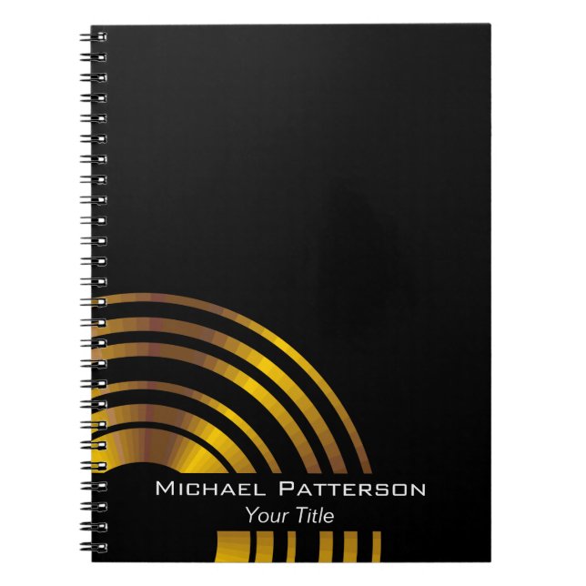 Cuaderno Círculos ejecutivos modernos Profesionales Persona (Frente)