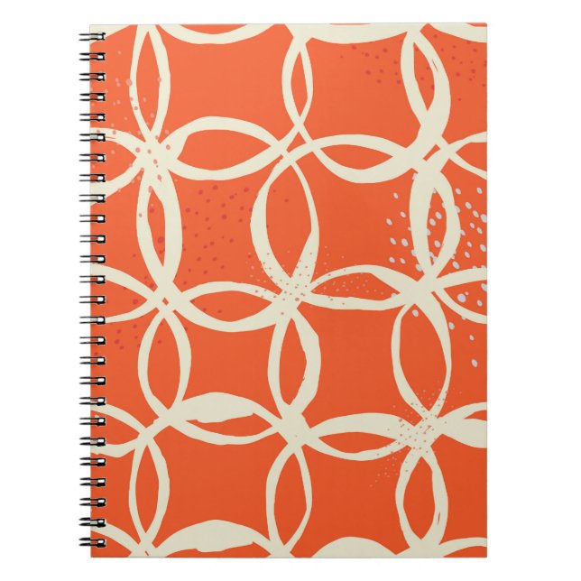 Cuaderno Círculos esquemáticos Diseño moderno y sin inconve (Frente)