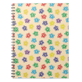 Cuaderno Círculos geométricos giratorios coloridos