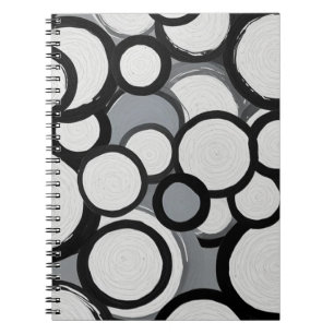 Cuaderno Círculos monocromos retro