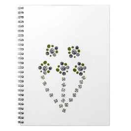 Cuaderno Círculos ramificando como una rama de árbol